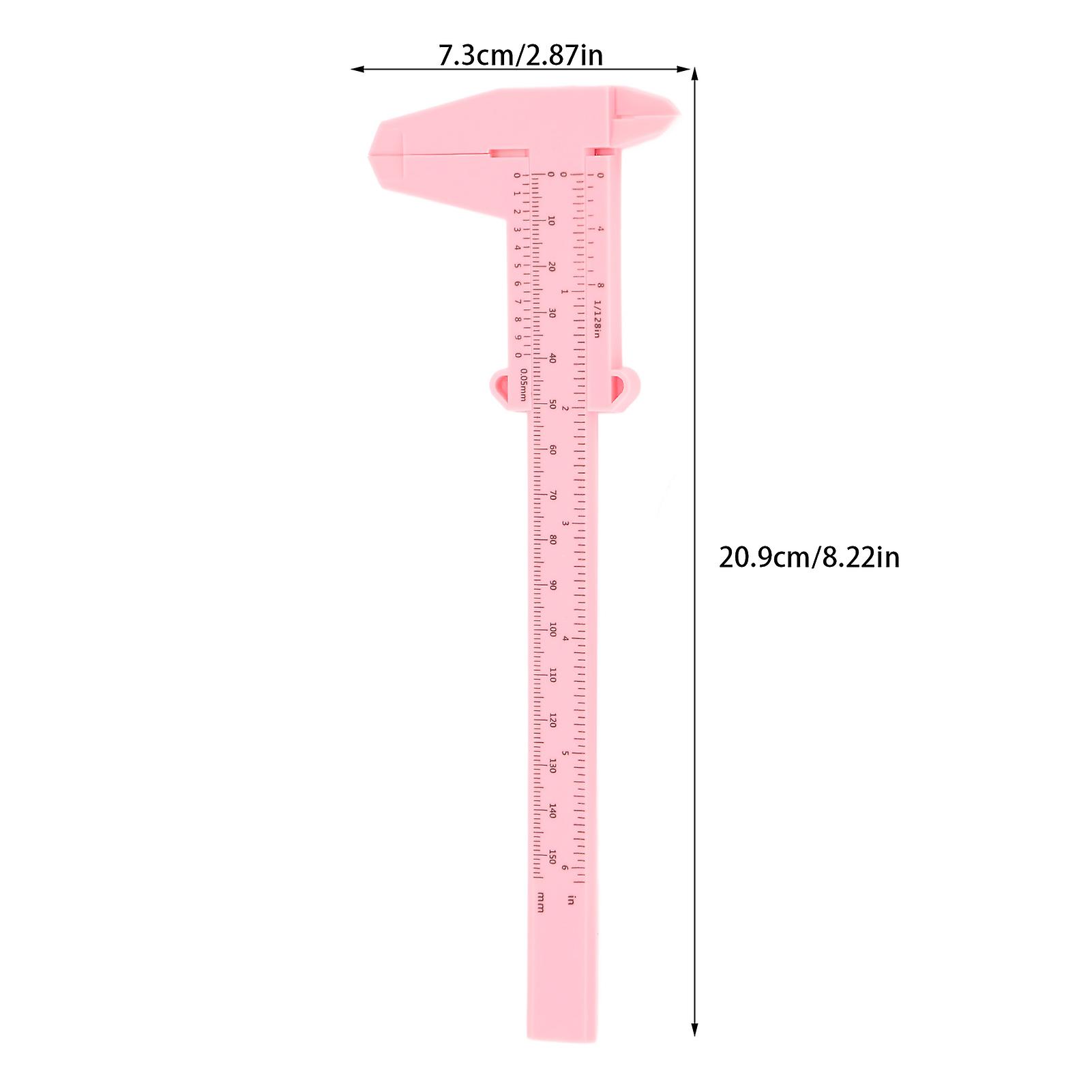10PCS 150mm Eyebrow Microblading Ruler Eyebrow Makeup Measuring Position Mark Tools for Beginner Professional User Pink