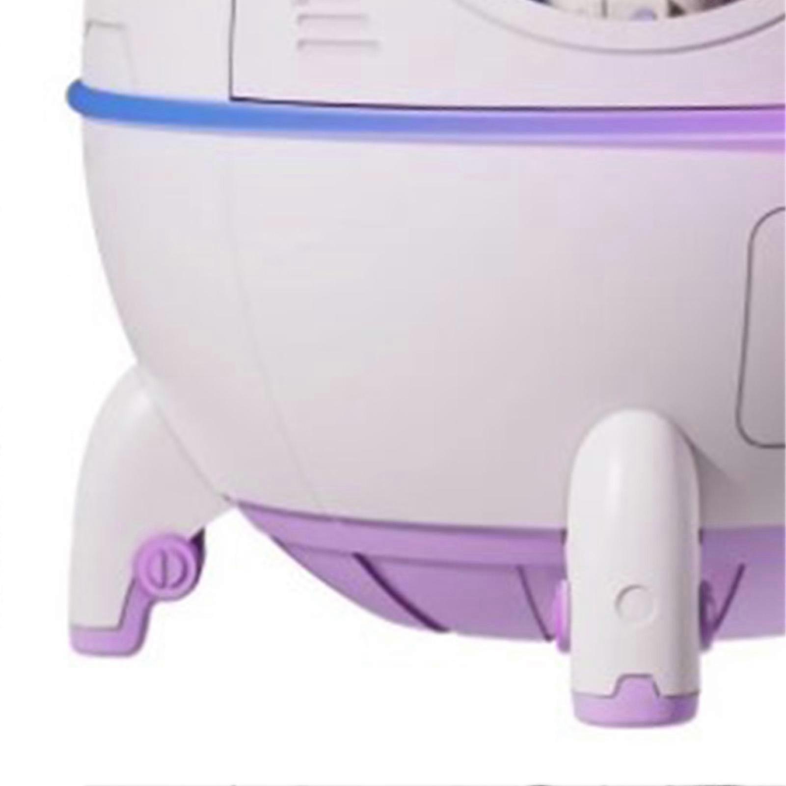 Mini USB Humidifier Cute Spaceship Shaped Humidifier Portable Household Ambient Light Humidifier   Purple