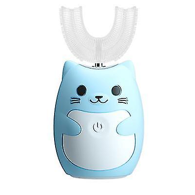 2-6年間青いU字型の子供用電動歯ブラシ、音波自動歯ブラシAz20267