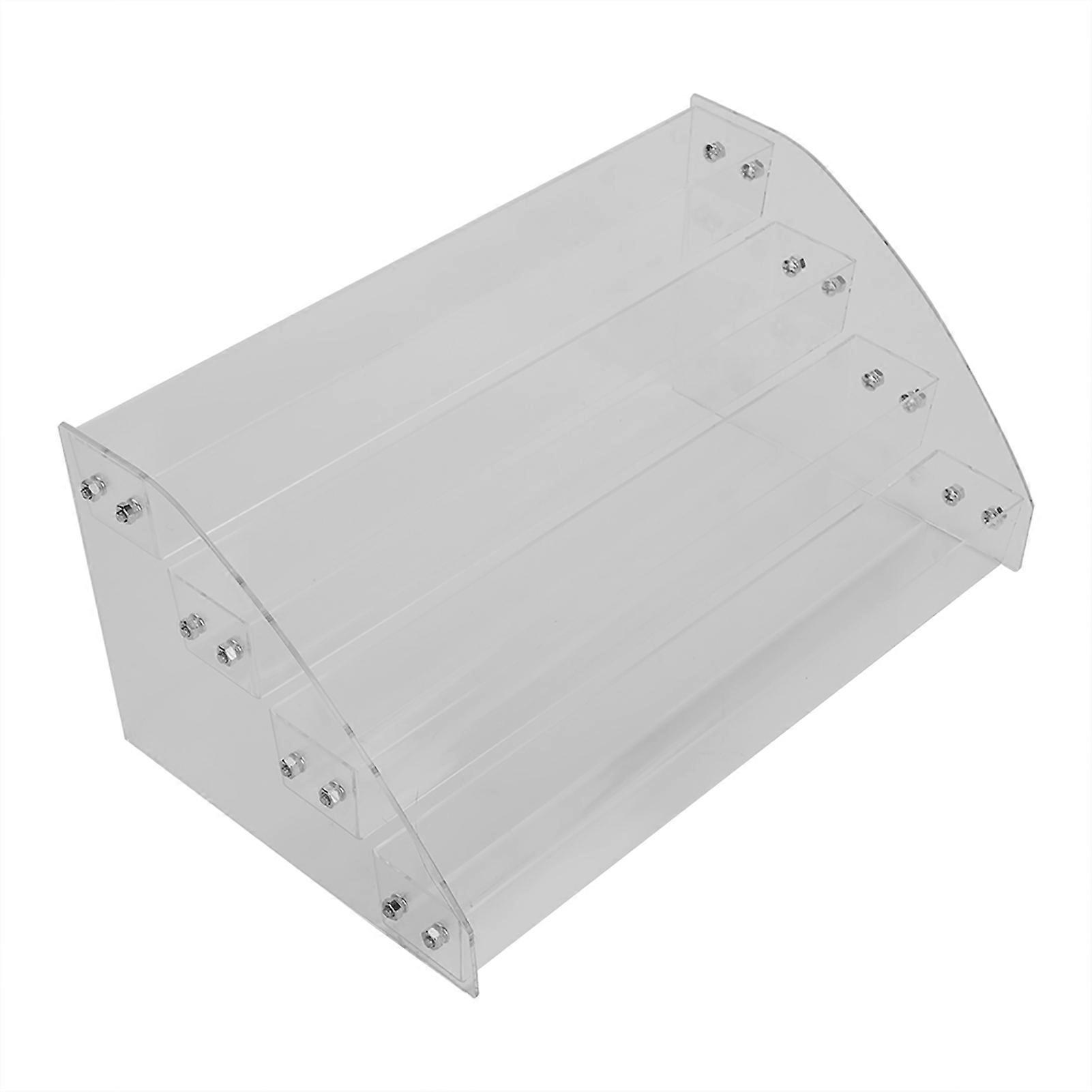 マルチレイヤークリアアクリルディスプレイスタンドラックオーガナイザー化粧品収納ボックス4層