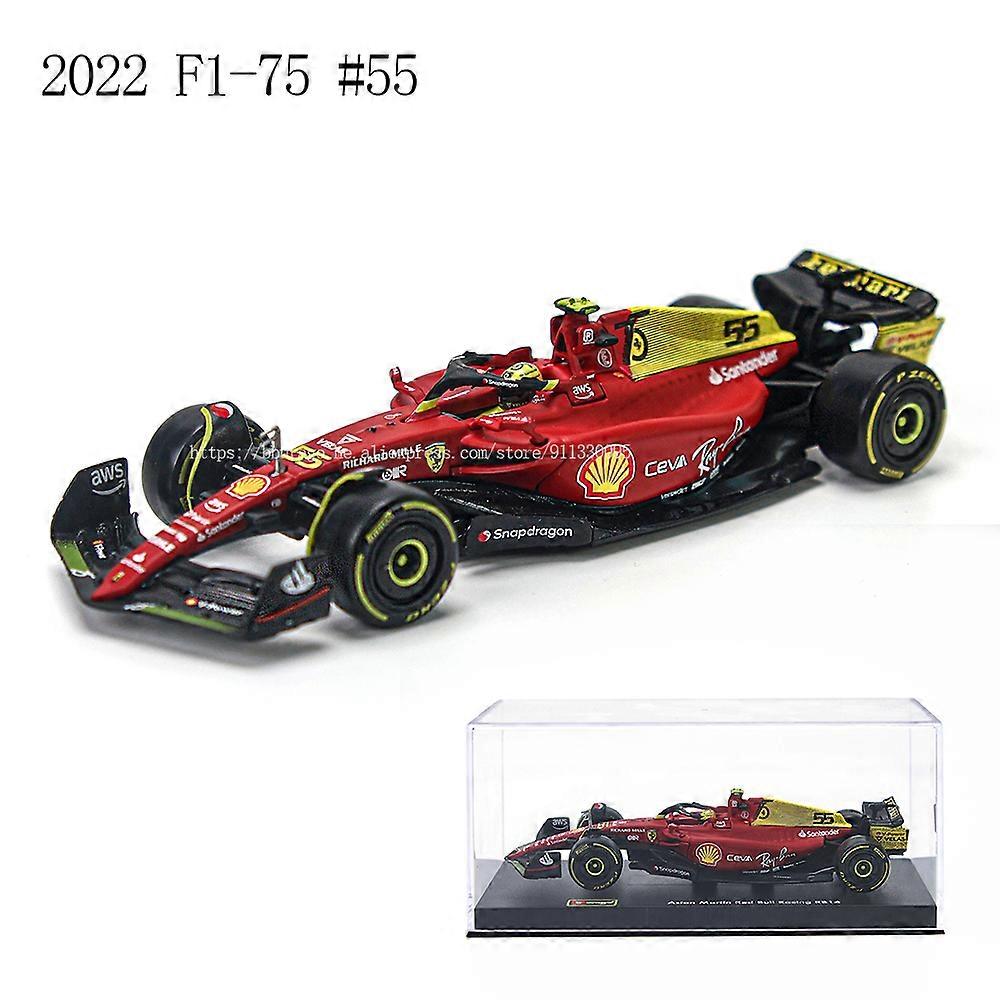 1:43 F1 2022 F1-75 75th Anniversary Giallo Modena 16# Leclerc 55#Sainz Alloy Car Die Cast Car Model Toy