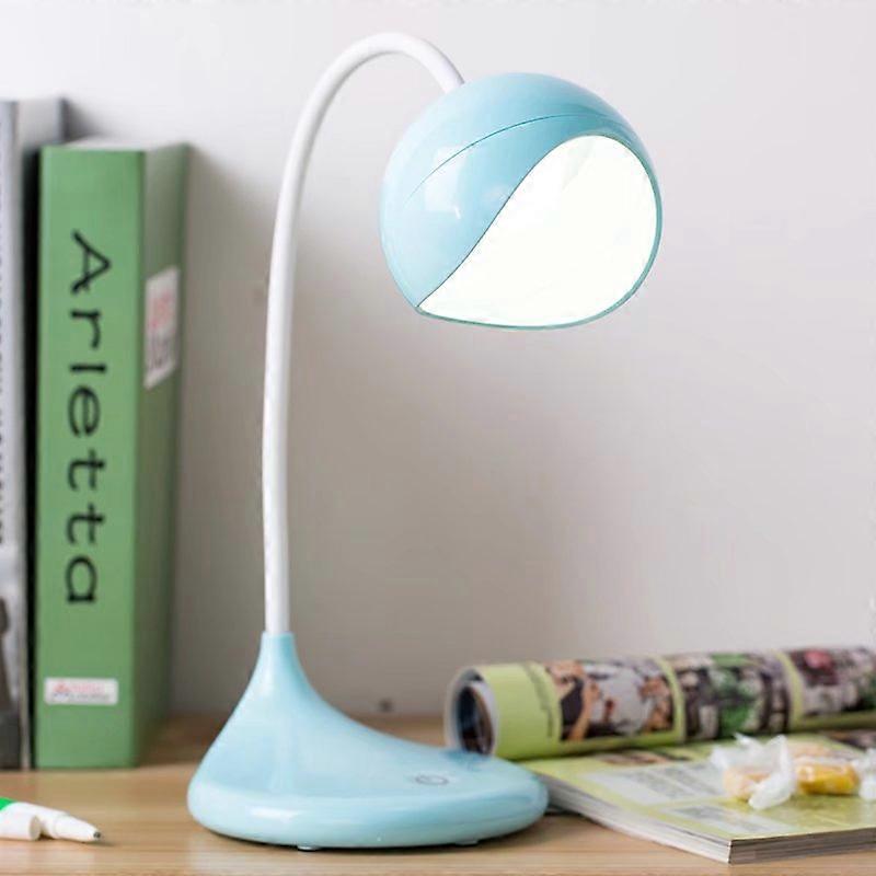Small Night Light Charging Student Desk LED Energy Saving Eye Protection Learning Reading Lamp Blue