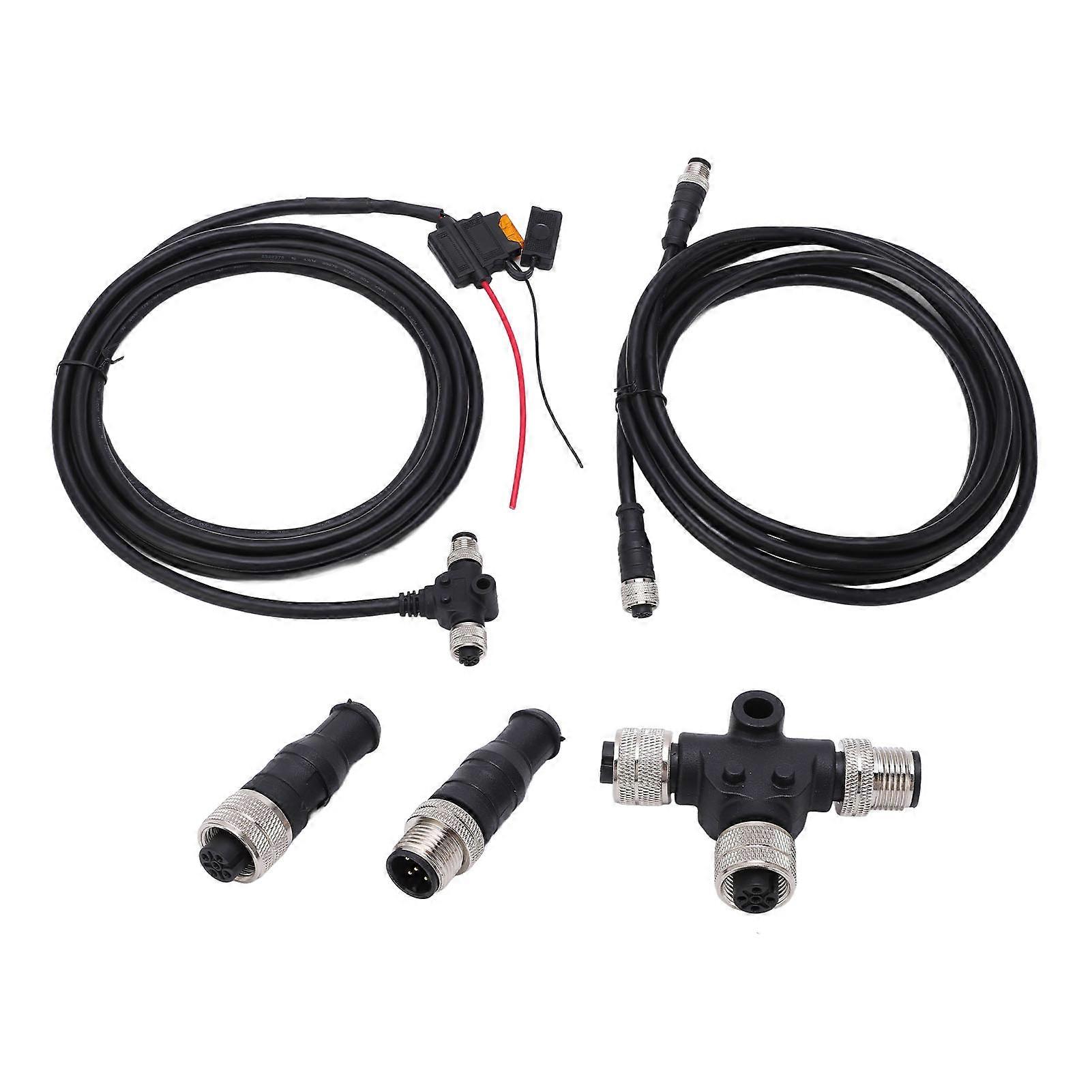 for NMEA2000 Starter Kit T Connector Power Cable Male Female Resistor 3 Port Adapter IP67 Waterproof for Garmin Networks NO.20580