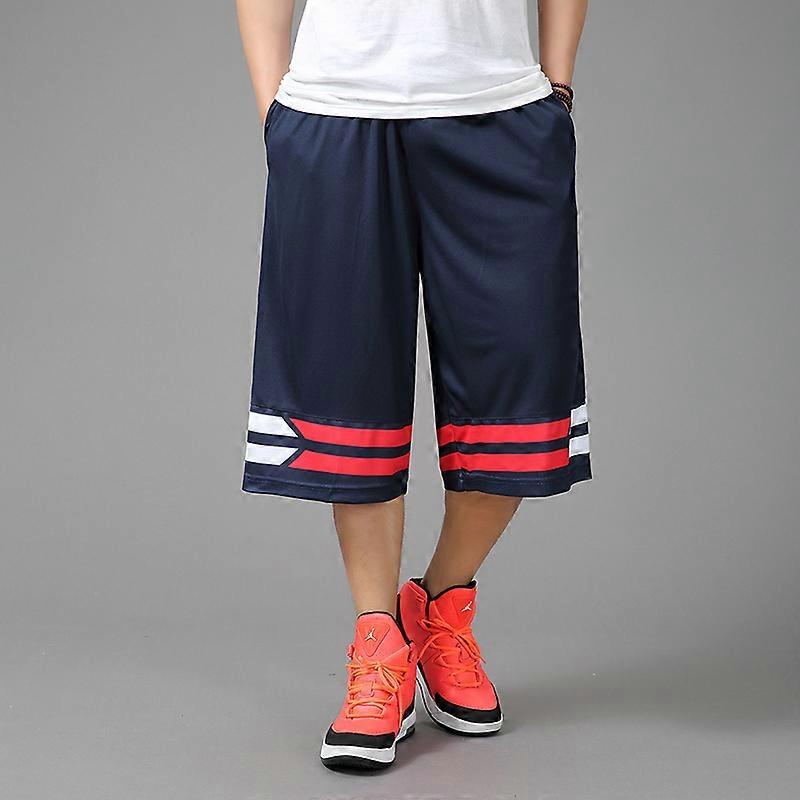 New Arrival Fashion Summer Men Shorts Basketball Large Casual Hip Hop Elastic Thin Elastic Waist Loose Striped Plus Size Xl-4xl