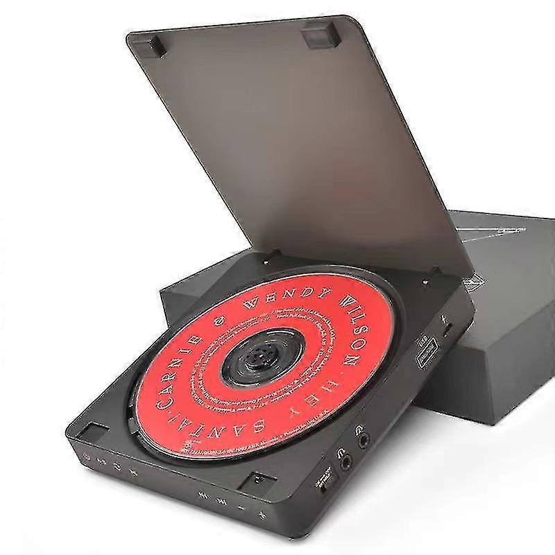 Reproductor de CD portátil Doble versión de auriculares Botón de contacto Reproductor Cd Walkman recargable pantalla LCD a prueba de golpes