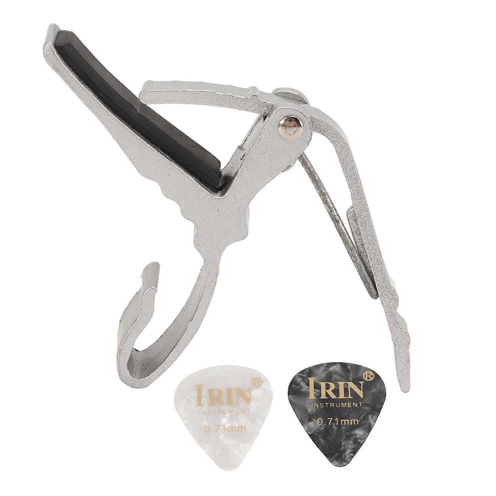 Guitar Capo Alloy Quick Tone Change Portable Instrument Accessory For Playing Performance Silver