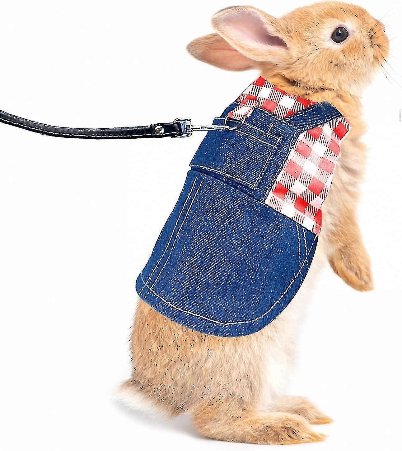 Adjustable Rabbit Harness Leash Rabbit Harness With Lead For Rabbit, Ferret, Guinea Pig, Rabbit, Hamster