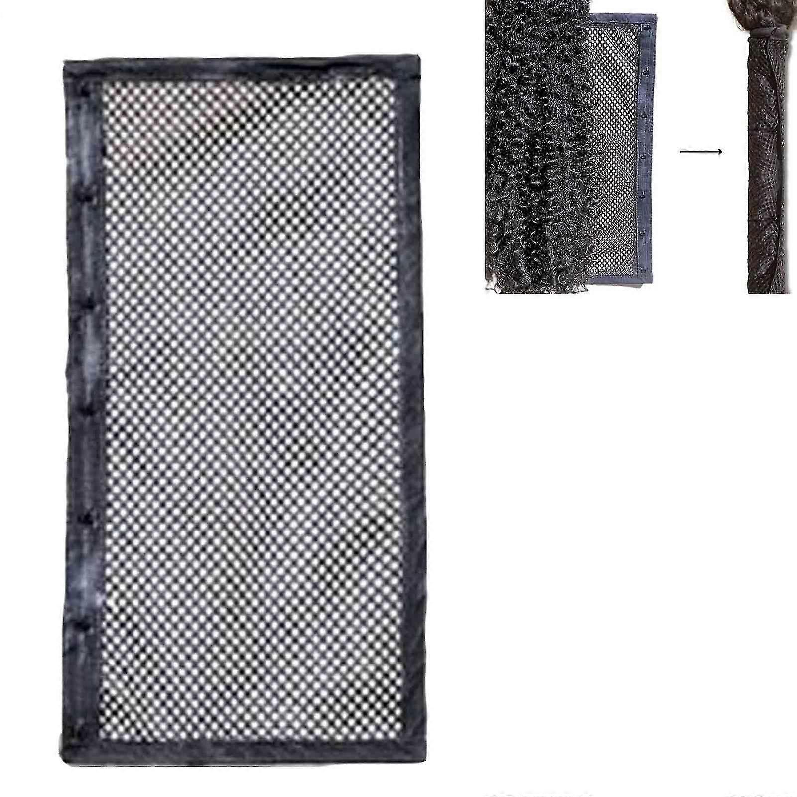 نقالة الشعر الطول ن لوك ، الطول ن القفل ، حلقات مقمرة للشعر المجعد ، شبكة الشعر المجعد الطول والقفل ، عرض 50٪