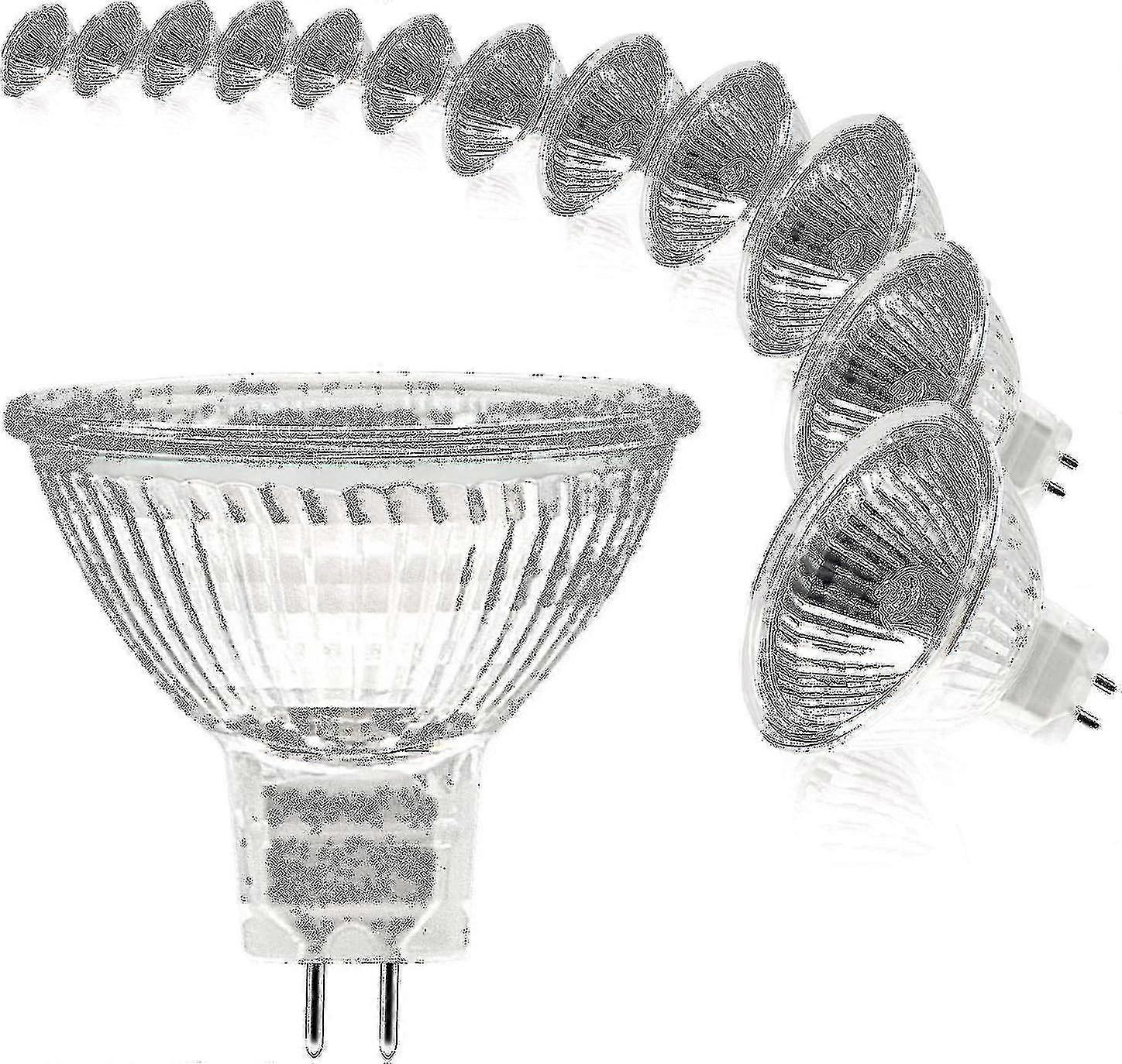 Mr16スポット電球、12v 20w電球、gu5.3電球調光可能、2ピンハロゲン電球ウォームホワイト2700k、12個パック(mr16-20w-12p)[xh] - Excel