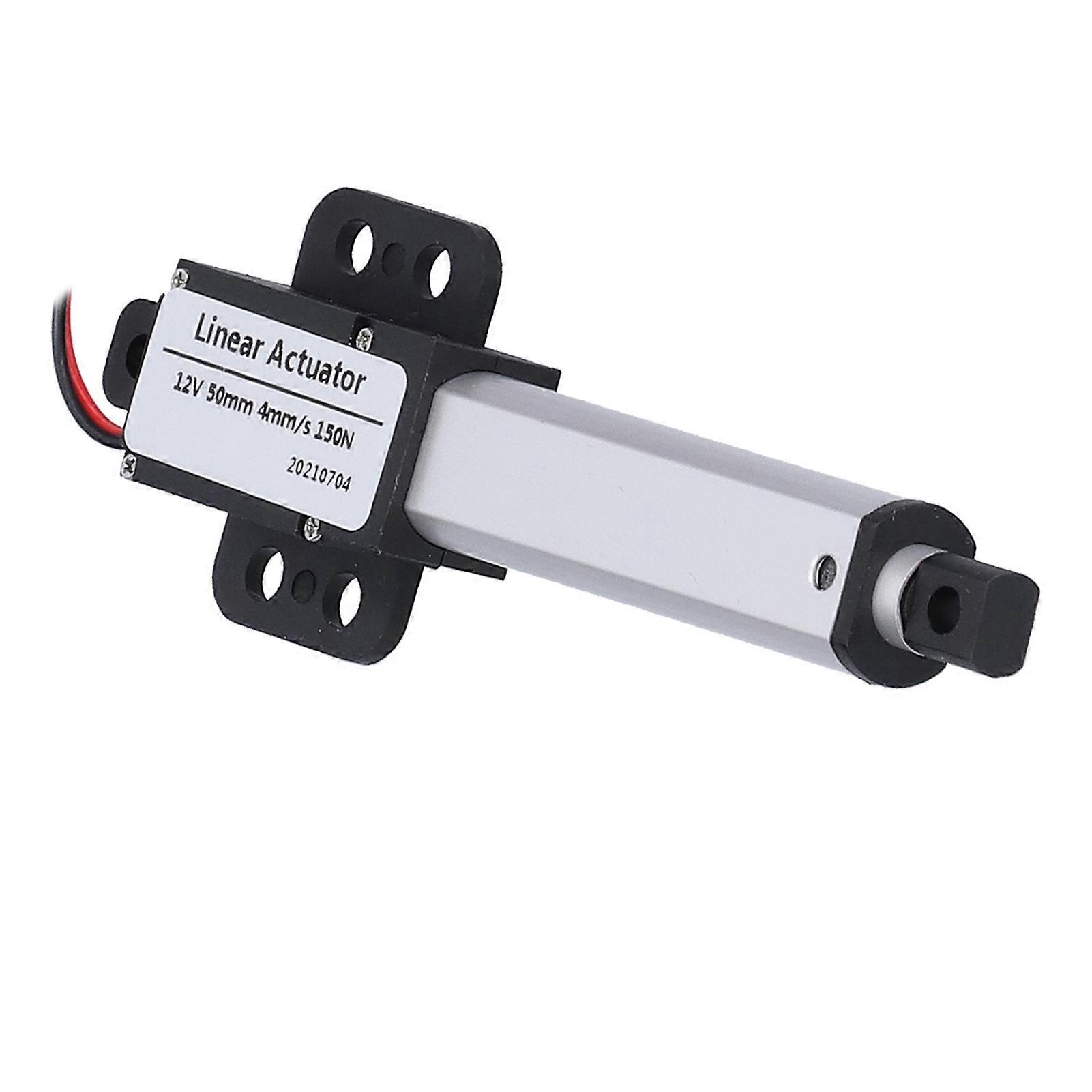 Linear Actuator 50mm 12v DC Low Noise Internal Limit Switch Mini Electric Linear Actuator Motor for Automotive Industry4mm/s-150N
