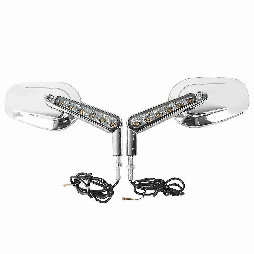 Motorcycle Rear View Mirrors & LED Front Turn Signals For Harley VROD VRSCF 2009-2017