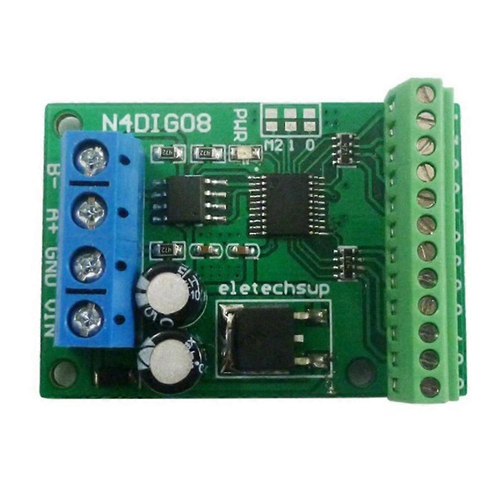 8Ch Input/Output Digital Switch TTL LvTTL CMOS RS485 IO Control Module Modbus Rtu Board for PLC Rel