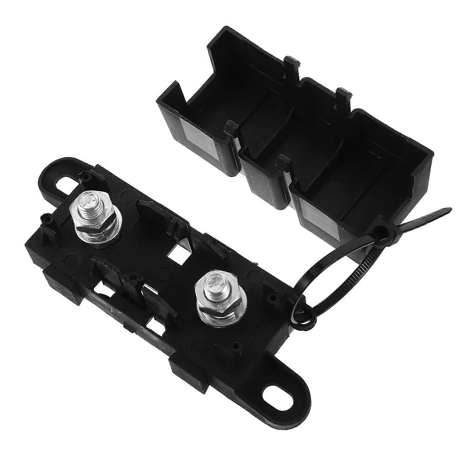 Car Truck Large Size M8 Threaded Bolt Splashproof Fuse Holder Box Block for 1 Mega-Backup