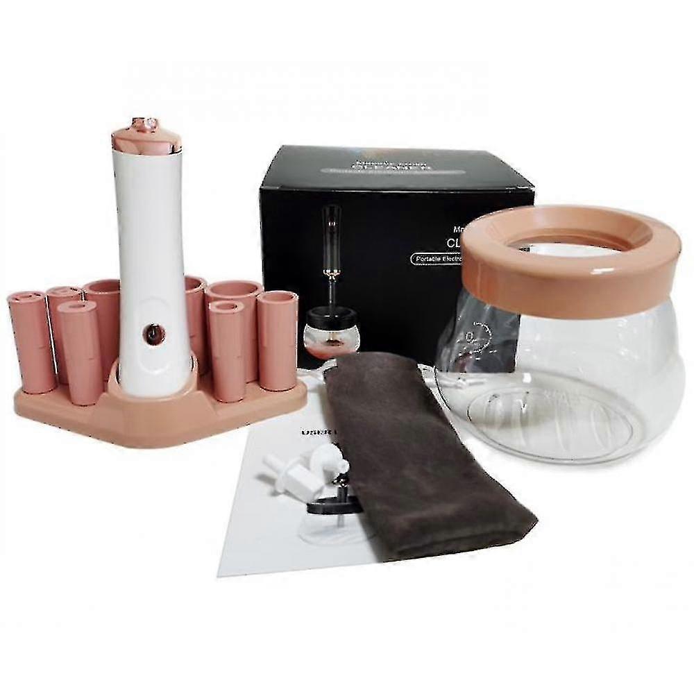 makeup brush cleaner electric scrubber makeup brush cleaner(pink)