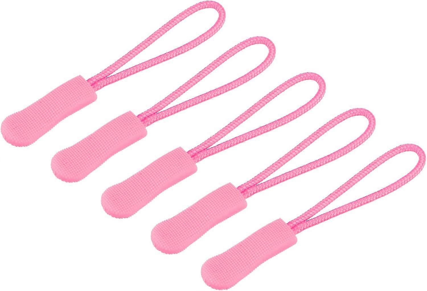 Zipper Pull Head Handle Replacement Cord Extension for Bags Handbags,Pack of 20Pink