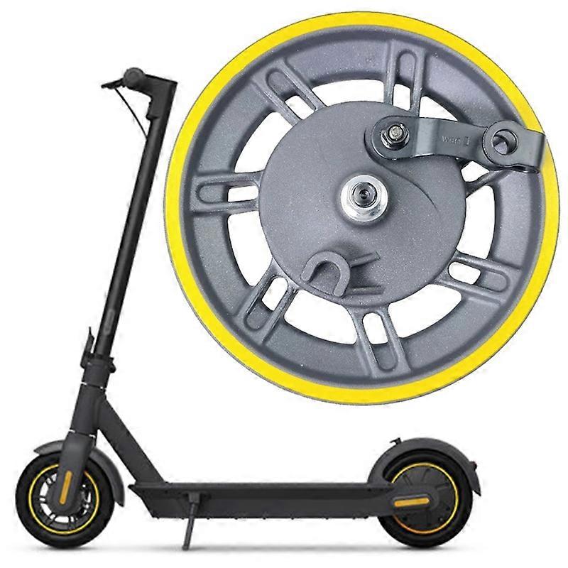 Ninebot Max G30 G30D G30LPアルミニウム合金リングスペアパーツ用ドラムブレーキ付き電動スクーター前輪ハブ