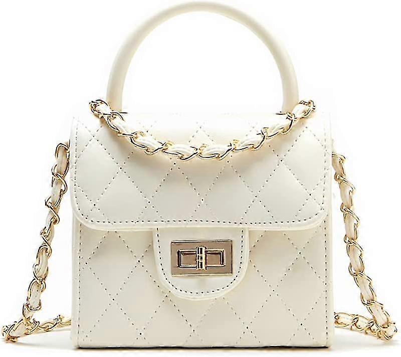 الفتيات محفظة حقيبة لطيف طفل صغير كروس بودي حقيبة يد للأطفال (أبيض)