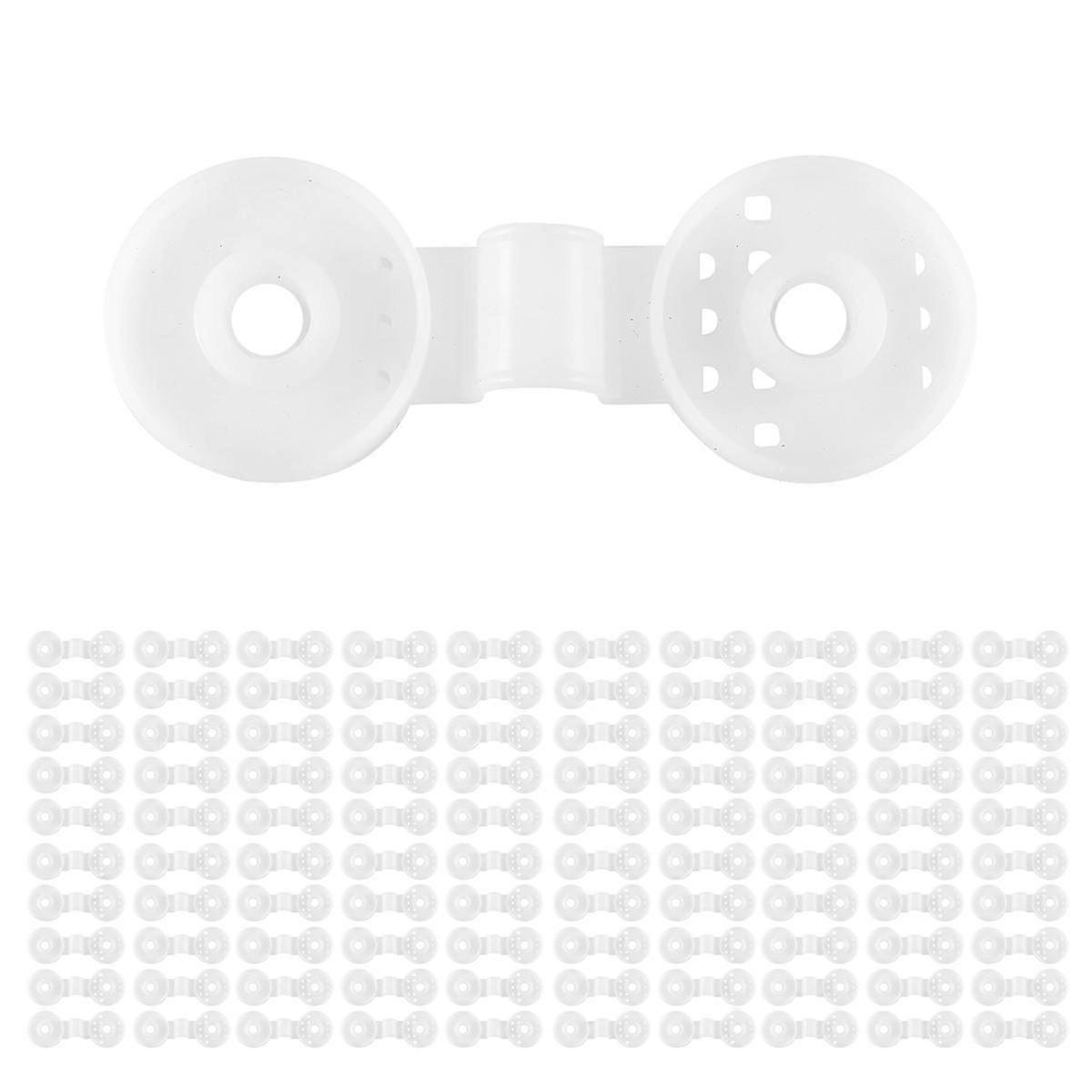 100PCS Clips Net Hooks Fixing Clips Shade Cloth Plastic Clips Fix Clamp Grommet Installation White