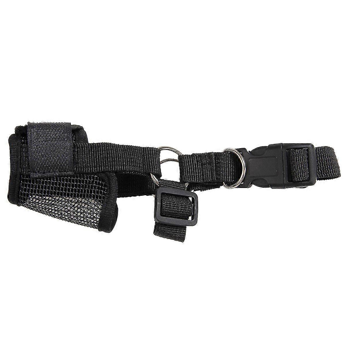 DLM Dog Muzzle Anti Biting Barking and Chewing Comfortable Mesh Soft Fabric and Adjustable Strap,Suitable Small,Medium Large Dogs S yellow