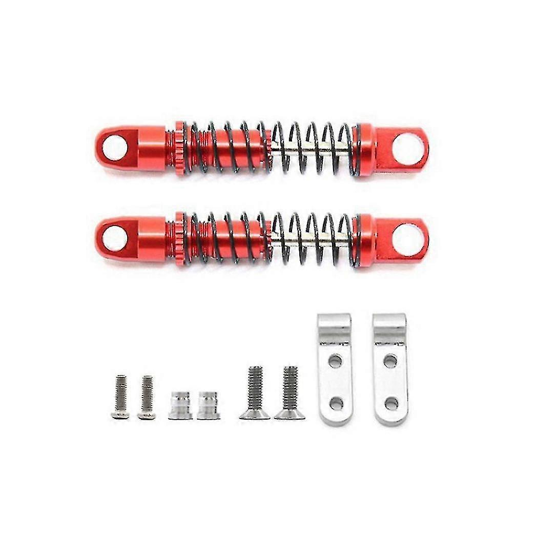 For D12 Model Car Upgrade Parts Metal Rear Axle Spring ,red