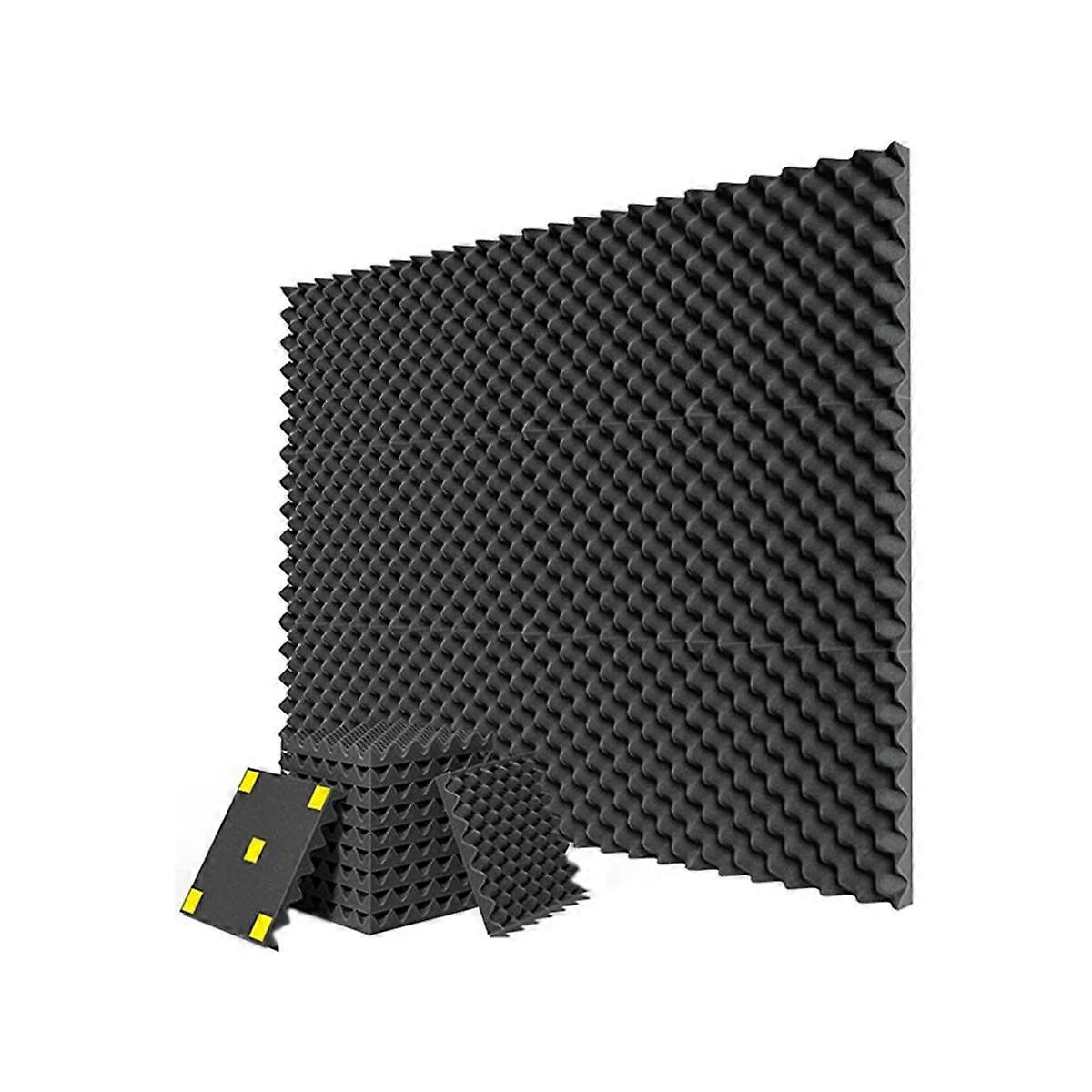 12 Pack Acoustic Foam Board 1 inX12 inX12in High Density Retardant Acoustic Foam, Quick Recovery Ac