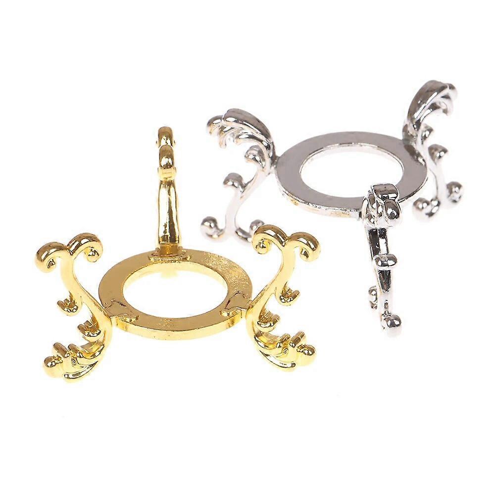 1PC Gold-plated Display Gemstone Egg Support Base Crystal Ball Stand Holder Ornament Crystal Ball Decorative Ball Display Stand