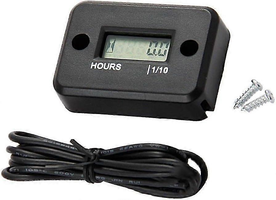 Waterproof Lcd Hour Meter - For Motorcycle, Atv, Snowmobile, And More