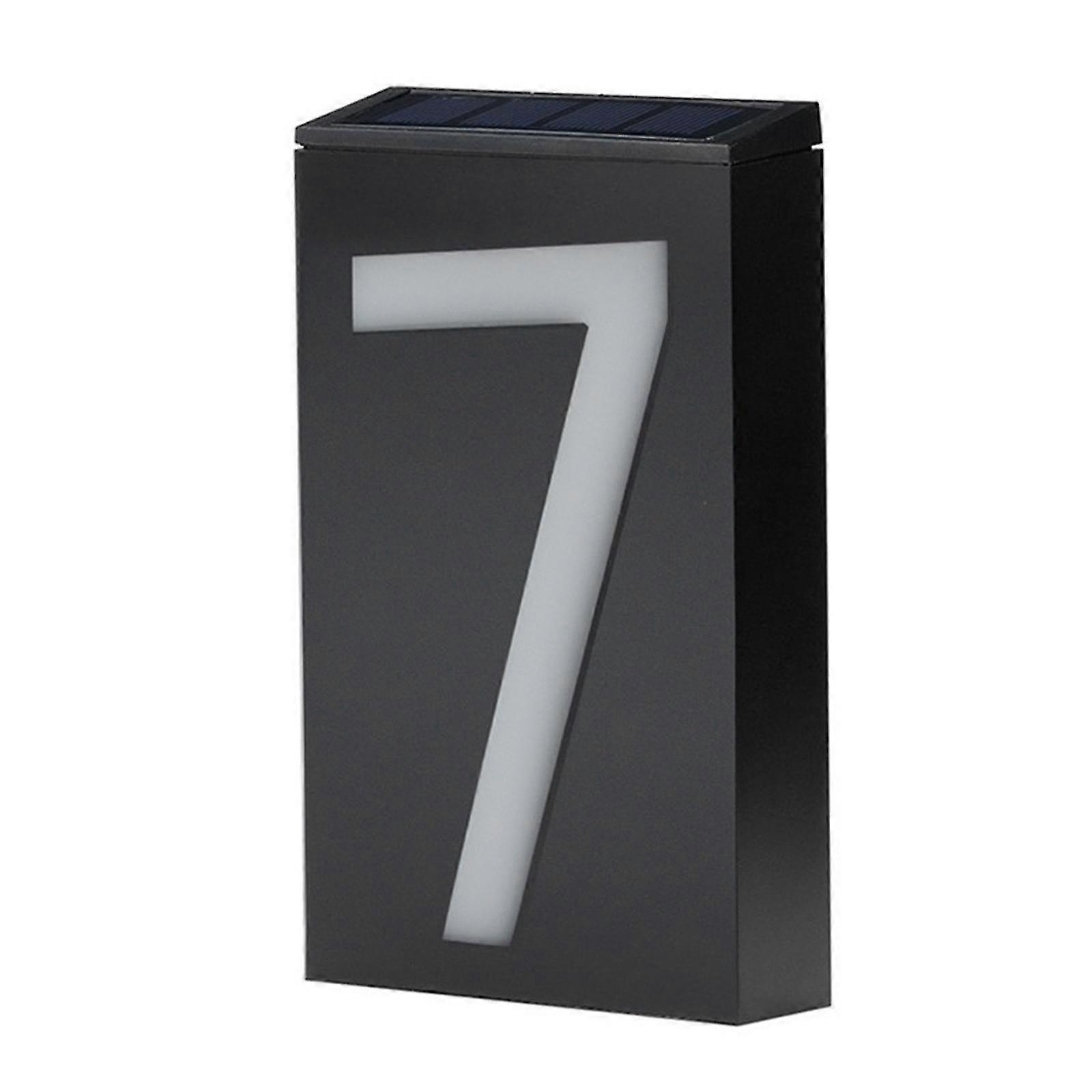 Solar House Number Light Led Illuminated Address Plaque For Houses Address Numbers Solar Powered