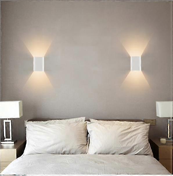Outdoor Wall Lamp Indoor 7w Led Modern Tanch IP65 Variable Angle Square Wall Lamp - Black Shell Neutral (dimmable Angle)