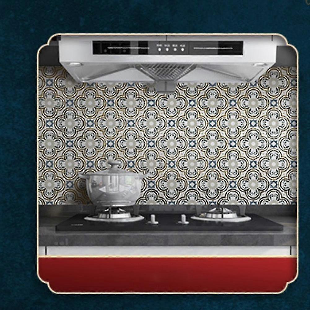 10 Pieces Of Square Self-adhesive Tile Stickers Retro 20x20cm Fgz-02