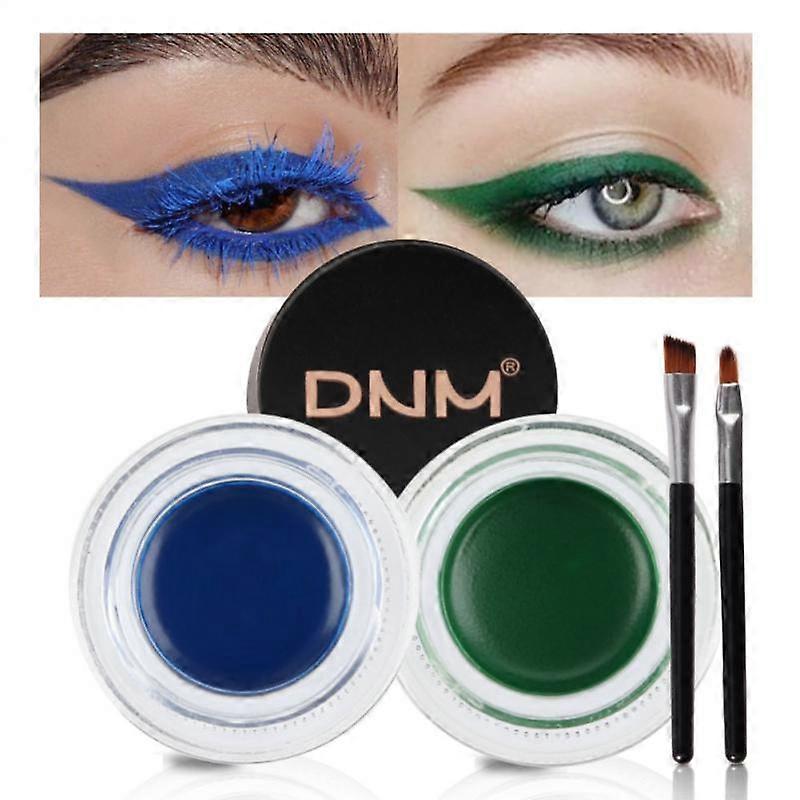 DNM Two-tone Eyeliner Smooth Eyeliner Cream Waterproof Not Easy To Smudge Long-lasting Eyeliner