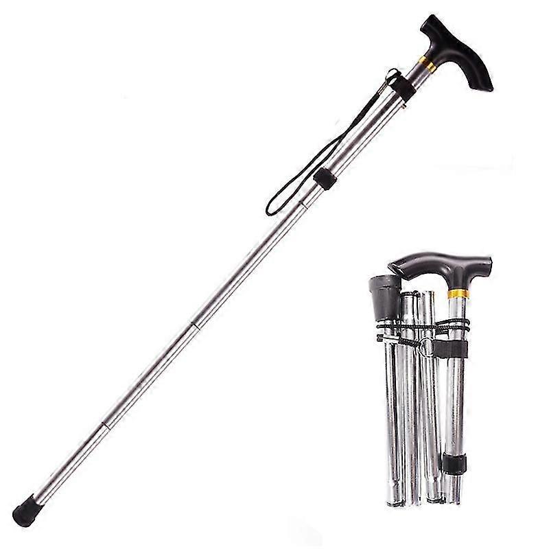 Unisex Walking Cane Fristående Käpp Vikbar käpp För Seniorer Vuxen