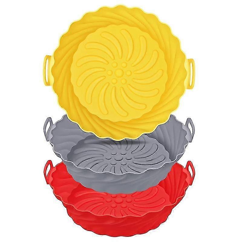 Fryer Silicone Pot,8.5 Inch Reusable Fryer Silicone Liners Replacement Of Flammable Parchment Line