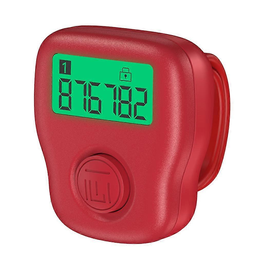 Silent Finger Counter 6 Channels Digital Tasbih Tally Clicker Pray Rechargeable