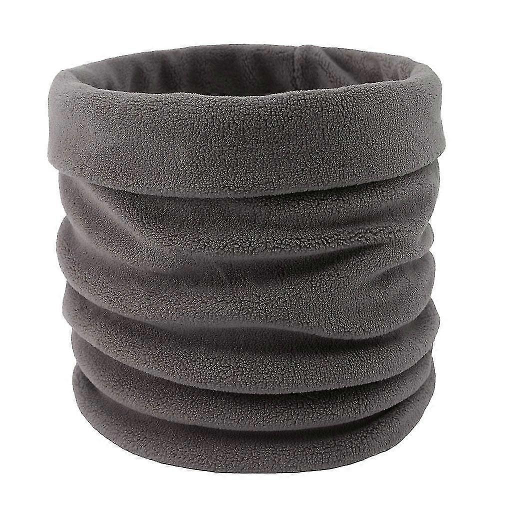 ユニセックスソリッドカラーネックウォーマーフリースニットスカーフウォーマーファッションスカーフ