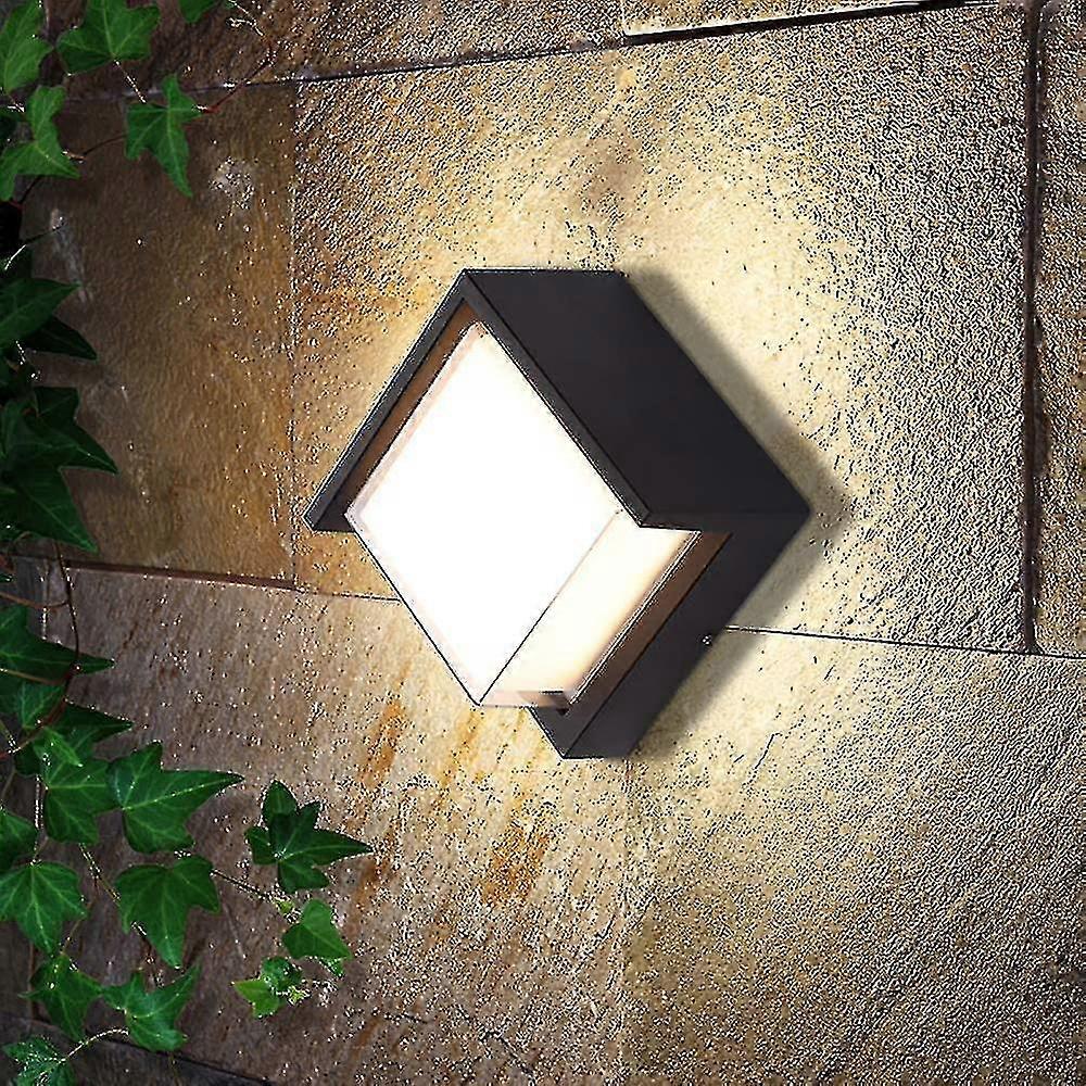 Winter Warm Heating Outdoor Wall Lamp-13cm Medium Square (warm White)