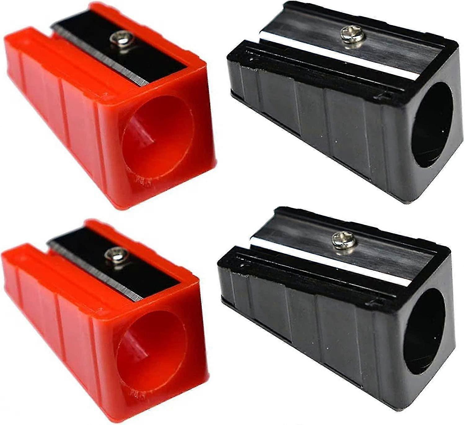 4pcs Pencil Sharpener Metal Blade Carpenter Pencil Sharpener Jumbo Crayon Sharpener,hand Held Sharpener,woodworker Sharpeners Sharpening Golf Pencils