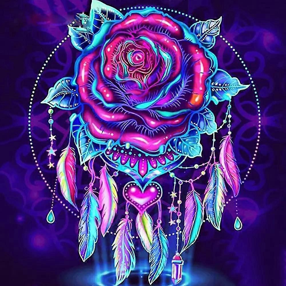 Wall Decor Diamond Art Blomster, 5d Full Drill