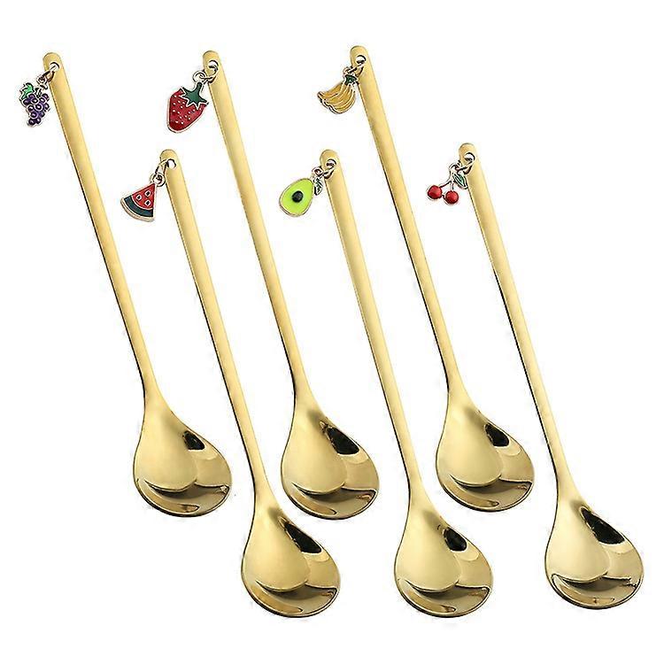 6  Piece Set New Year Tableware Dessert Spoon