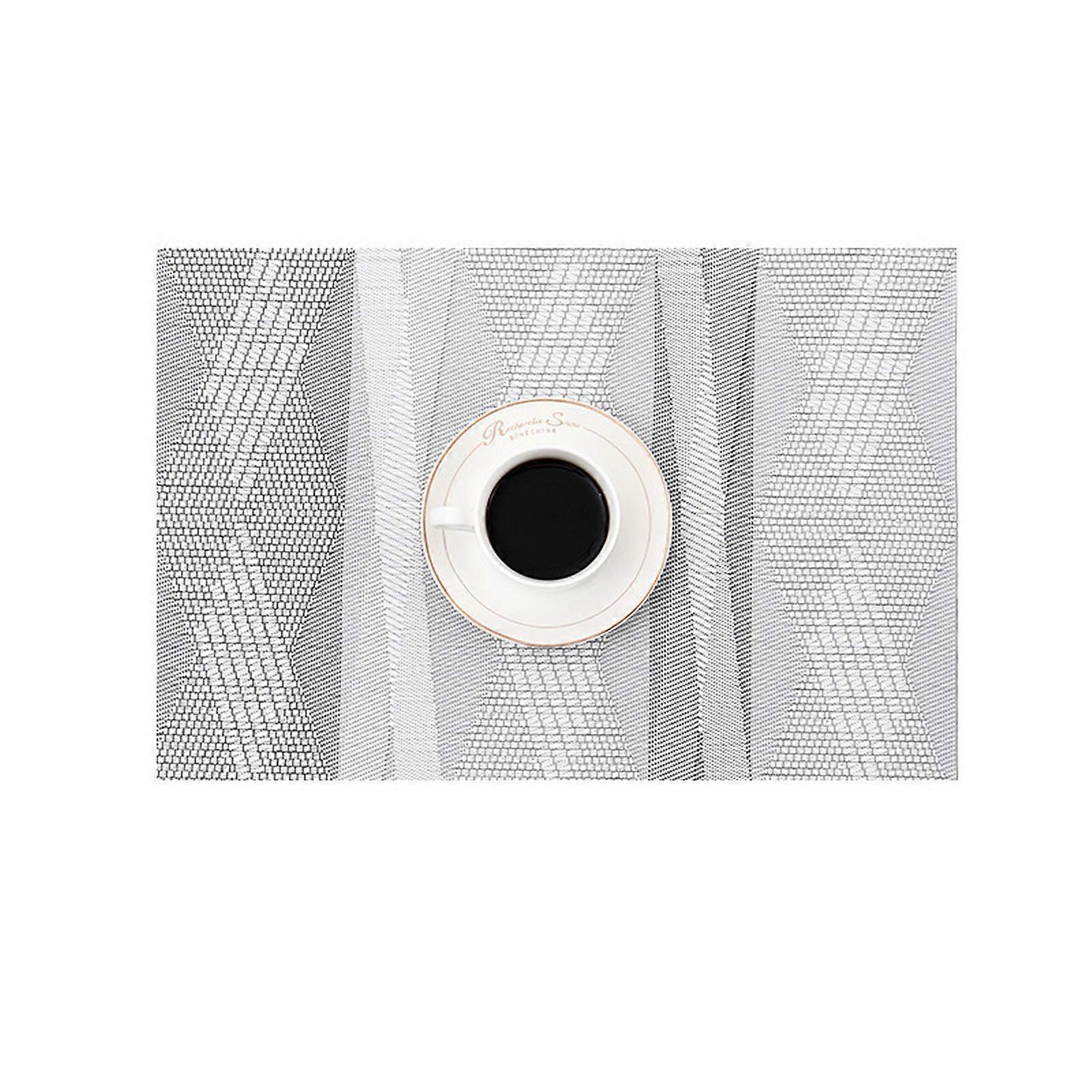 Dining Table Placemat Heat-Resistant Table Mat Scratch-Resistant Geometric Pattern Placemat for Home