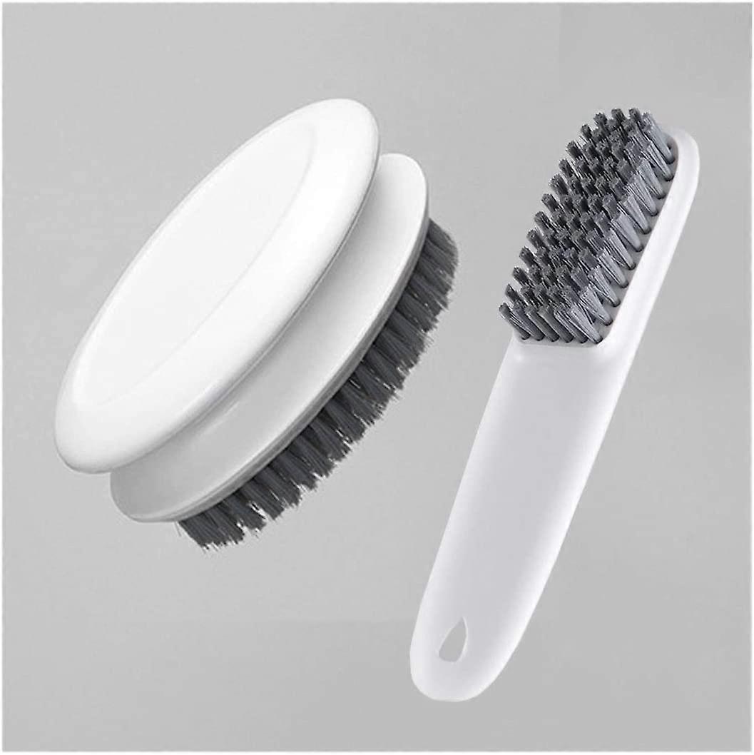 2 Pack Laundry Scrub Brush (White)