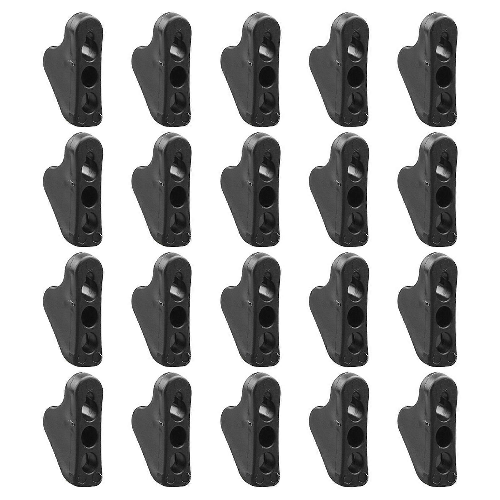 Kaesi 20Pcs Adjustable Outdoor Tent Triangle Rope Buckles Fastener for Camping