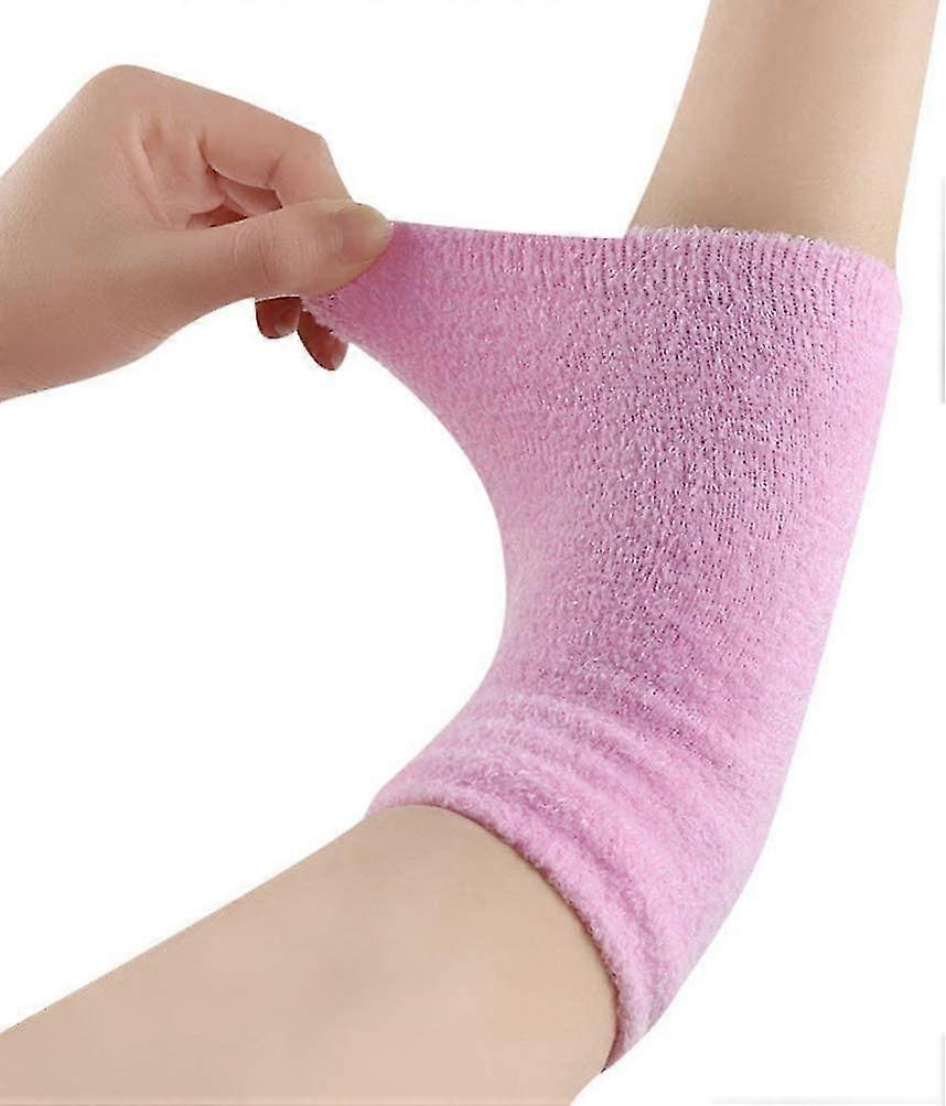 2 Pairs Elbow Gel Cover, Moisturizing Elbow Sleeves, Soft, Breathable & Prevent Sunburn