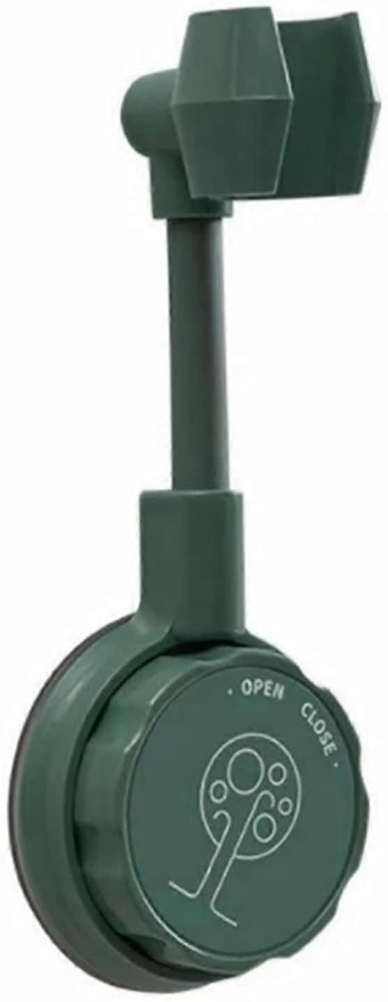 Shower head holder with suction cup, adjustable, wall holder for shower head without perforation