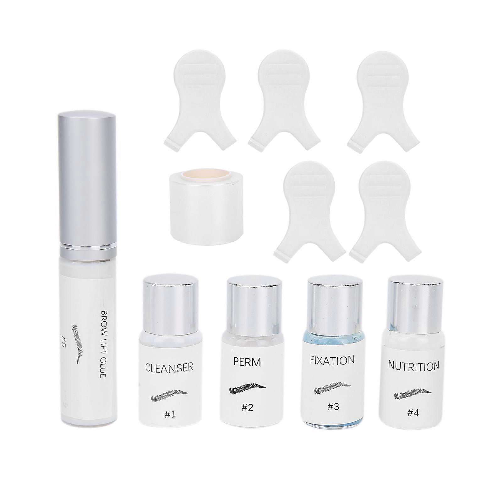 Professional DIY Eyebrows Styling Kit Mild Eyebrow Perming Tool Set for Salon Use 37ml
