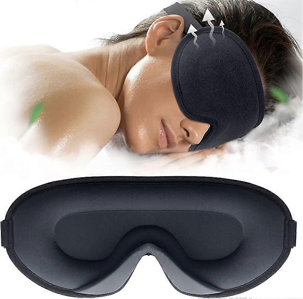 Sleep Mask, 3d Blackout Weighted Eye Patch , Black Eye Cover