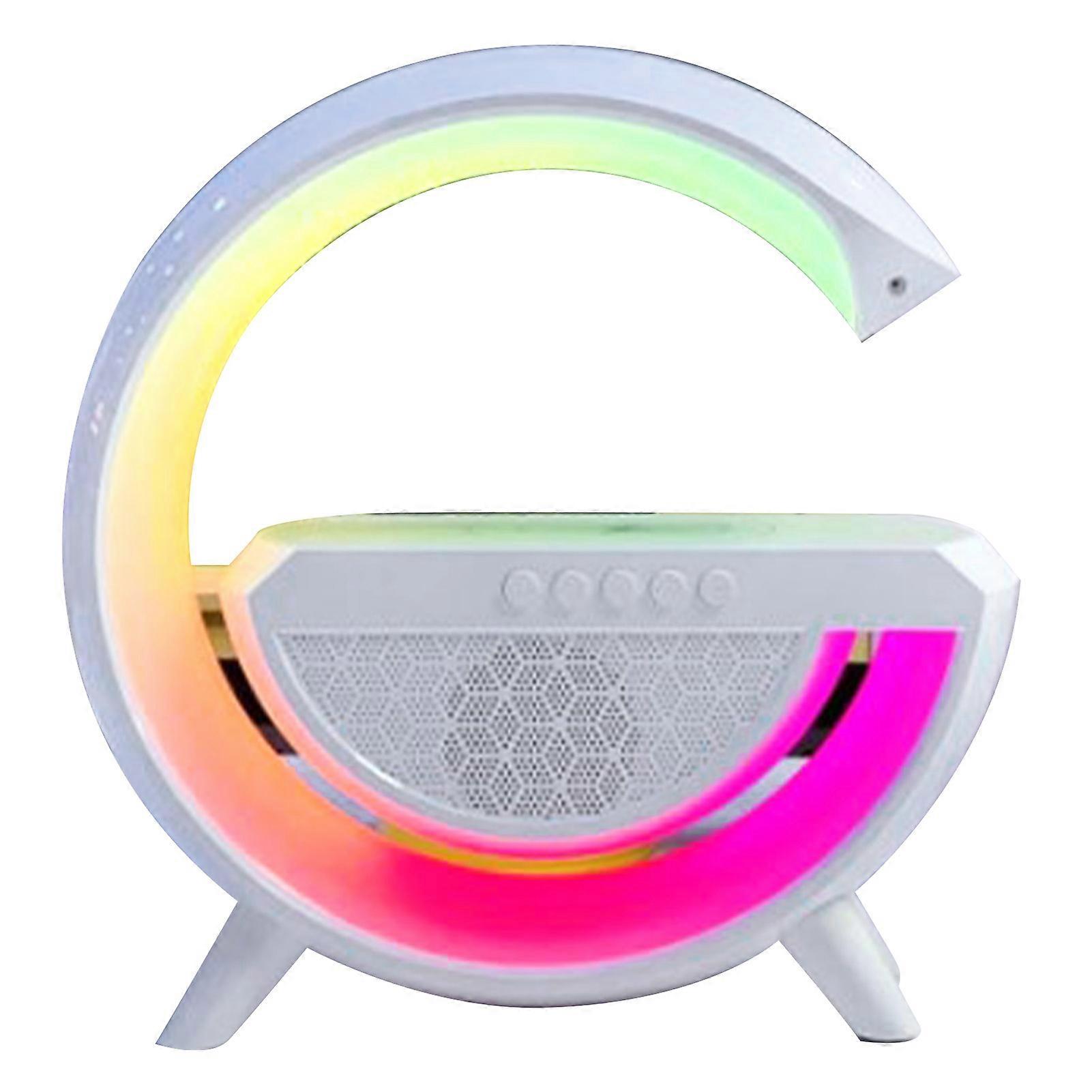 RGB Bluetooth-luidspreker Wekker met draadloze oplaadfunctie 3-in-1 multifunctionele draadloze luidspreker met wekker