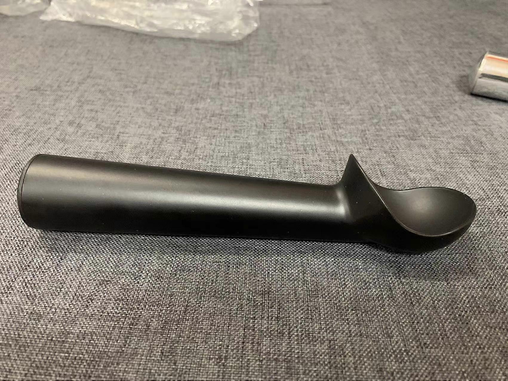 Black, 1 pcs Size 18, Original Ice Cream Unique Liquid Filled Heat Conductive Handle Simple One Piece Aluminum Design, 1.5-Ounce
