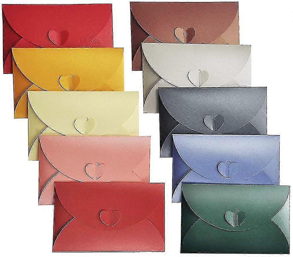 20pcs Gift Card Envelopes Coloured Envelopes Pearlescent Paper Envelopes Colored