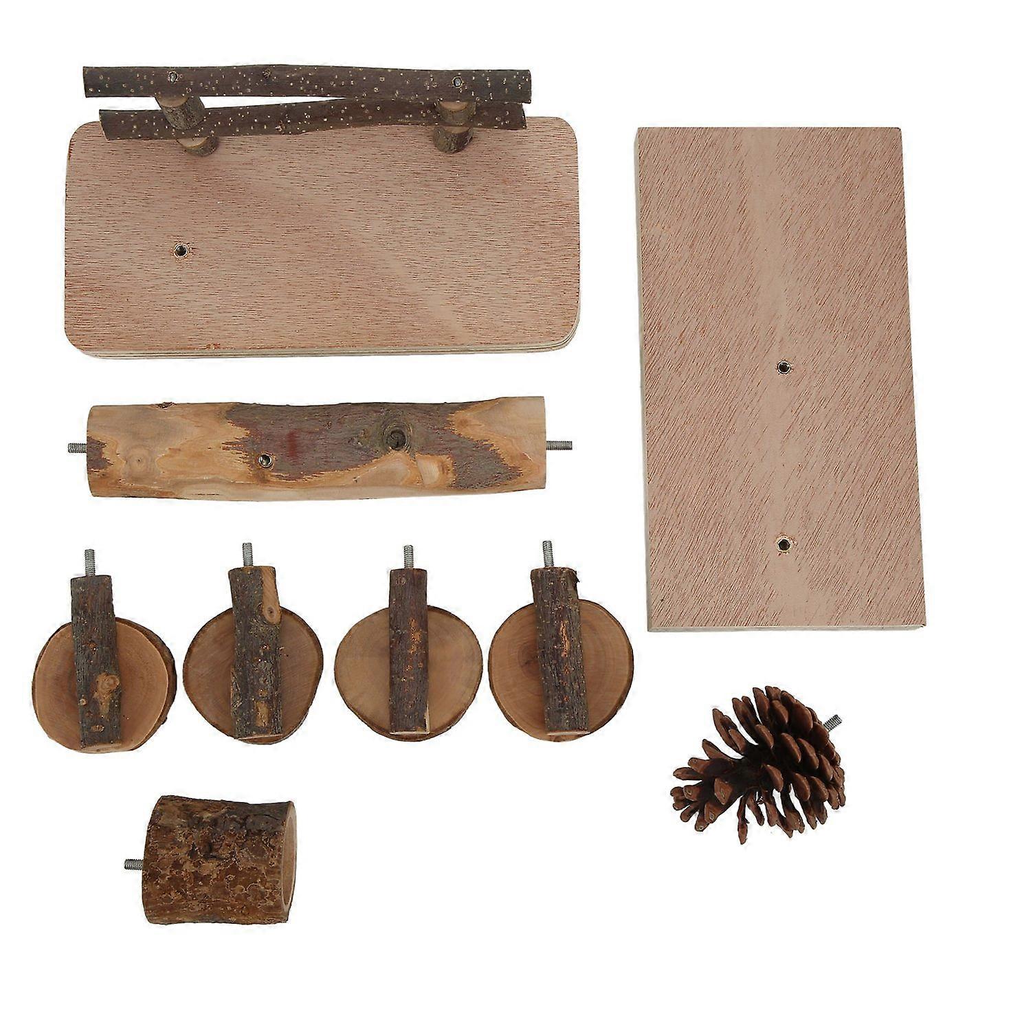 Hamster Climbing Platform Toys Wooden Hamster Playing Activity Set for Hamster Mice Small Animals